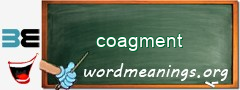 WordMeaning blackboard for coagment